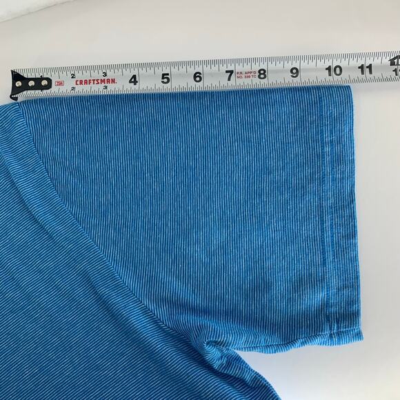 Tommy Bahama Blue White Stripe Short Sleeve T-Shirt Size M - Picture 5 of 16